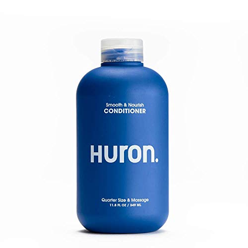Huron - Men's Smooth & Nourish Conditioner. Lightweight conditioner rehydrates as it moisturizes, smoothes frizz, and restores shine. Fresh, clean scent. Sulfate-free. 100% vegan. 12 oz