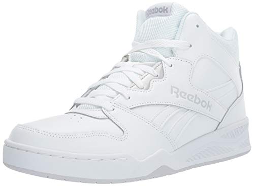 Reebok Men's BB4500 Hi 2 Sneaker, White/Light Solid Grey, 12 W US