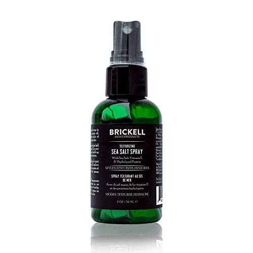 Brickell Men's Texturizing Sea Salt Spray for Men, Natural & Organic, Alcohol-Free, Lifts and Texturizes Hair for a Beach or Surfer Hair Style (2 Ounce)