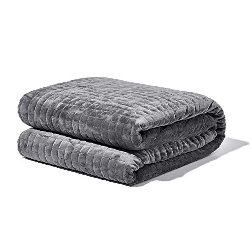 Gravity Blanket: The Weighted Blanket for Sleep | Premium Weighted Blanket with Removable Cover | Generation 3 with Upgraded Zipper Fastening System | Grey, 25lbs, 48"x72"