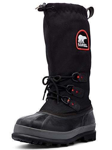 Sorel Men's Bear Extreme Snow Boot,Black/Red Quartz,11 M US