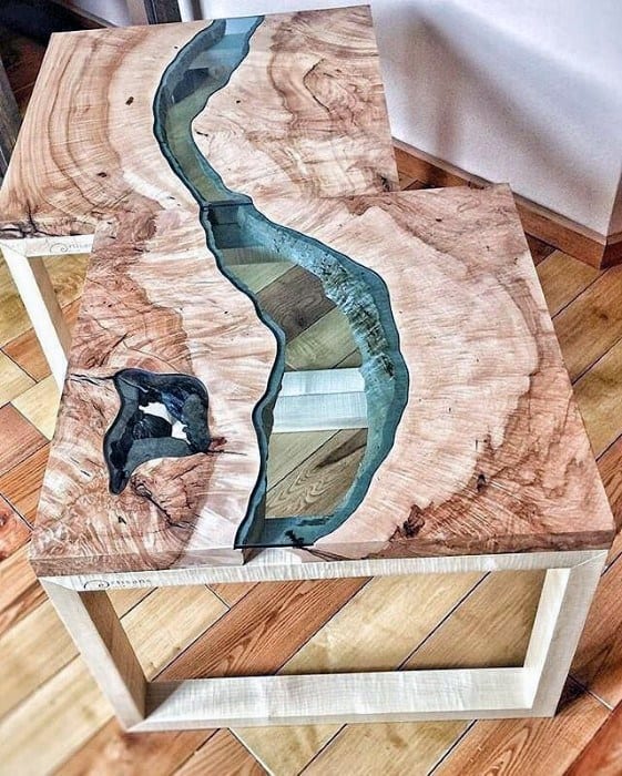 bachelor pad furniture design ideas for men wooden slab coffee table
