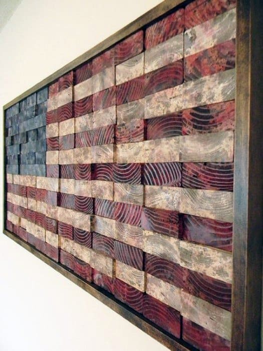 american flag wall art