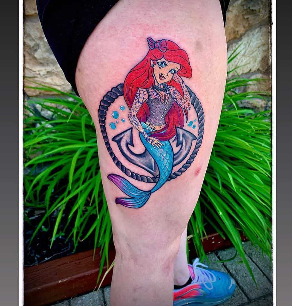 Ariel Little Mermaid Tattoo Tattoosbydoug