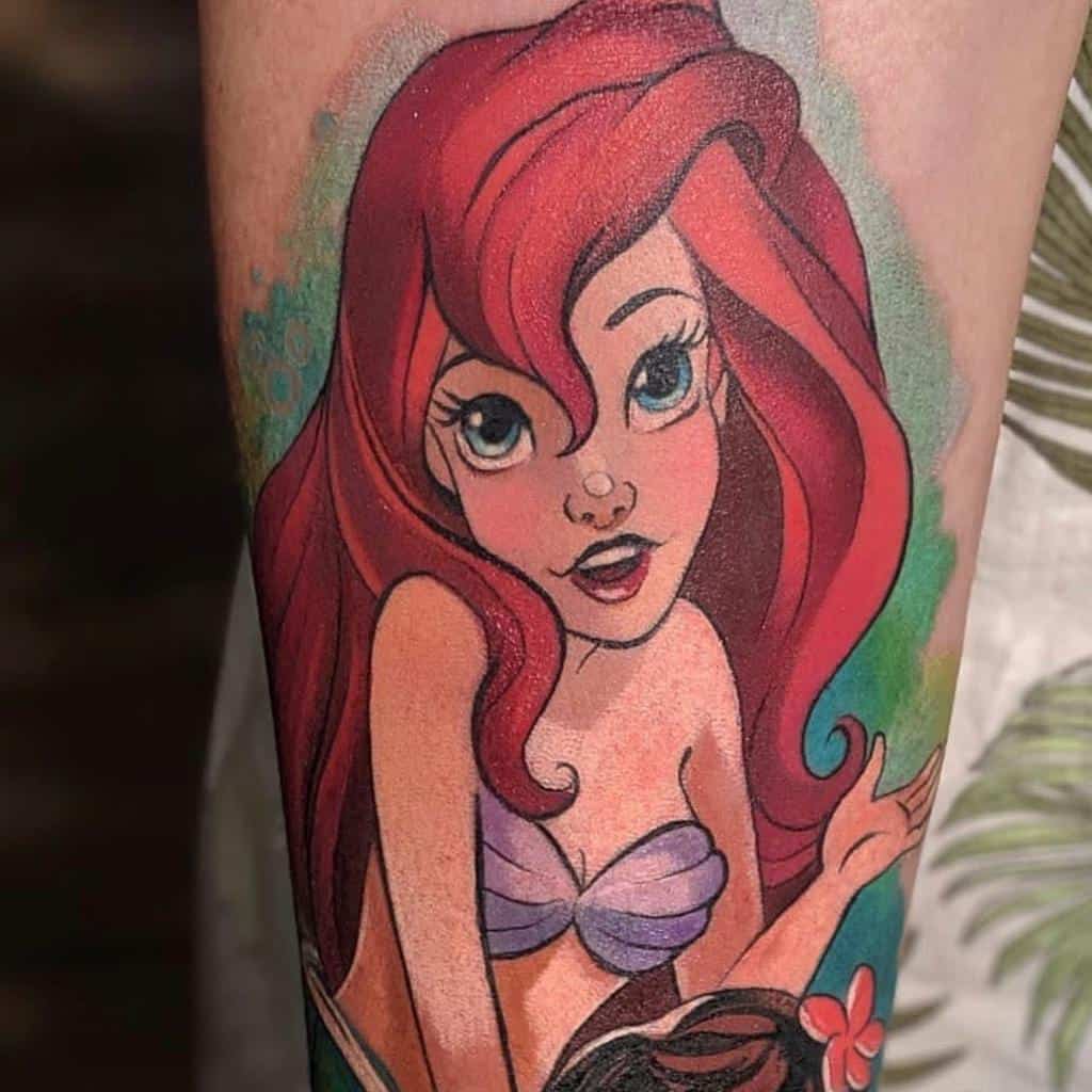 Ariel Little Mermaid Tattoo Tiggytattoos