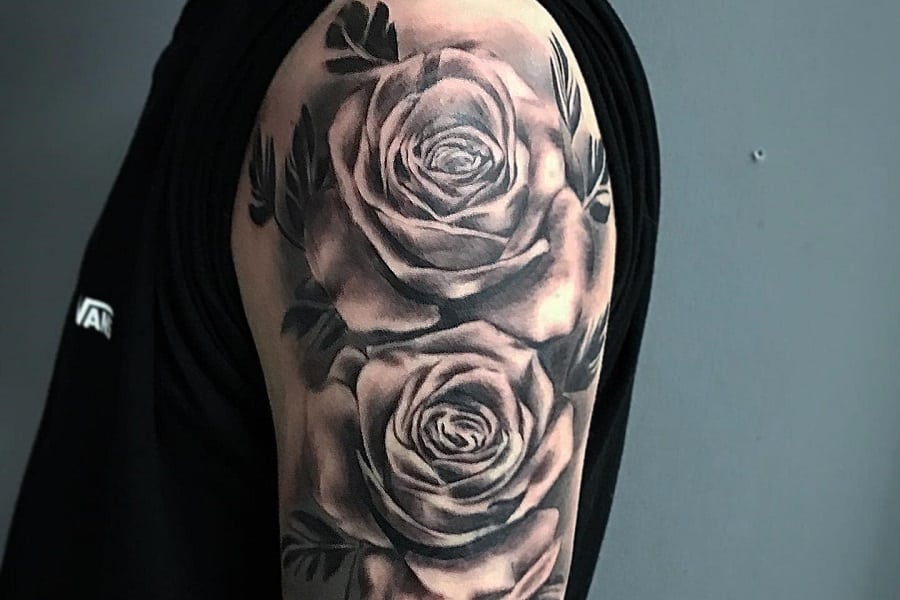 Top 81 Best Black and Gray Rose Tattoo Ideas – [2022 Inspiration Guide]
