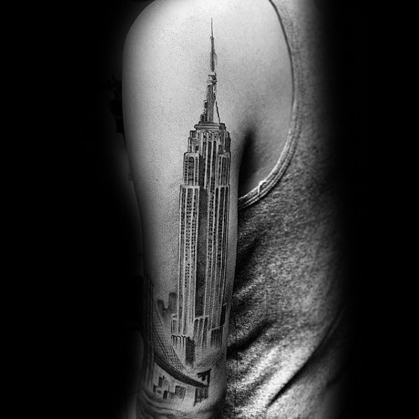 Awesome Empire State Building Tattoos For Men