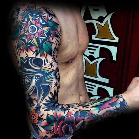 Badass Rose Tattoos For Gentlemen