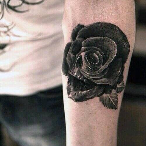 Black Rose Tattoos For Men