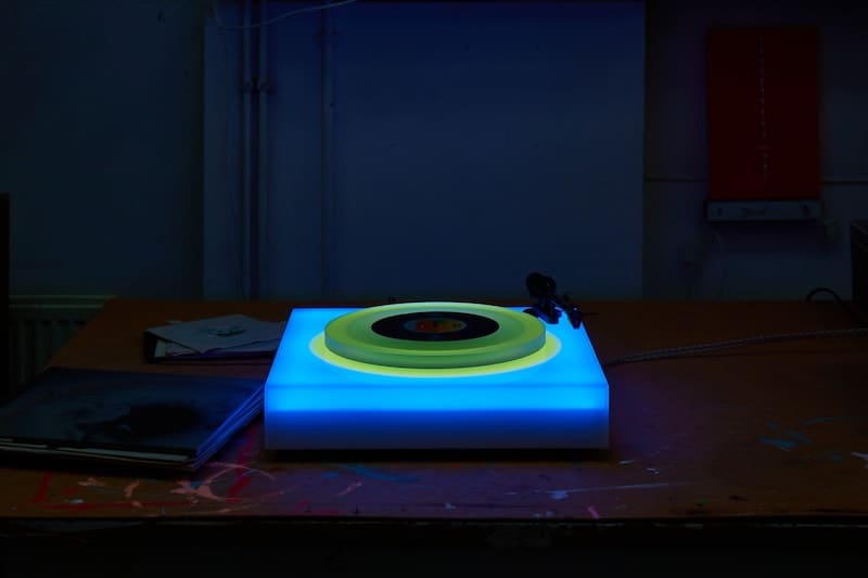 Brian Eno Teams With Paul Stolper Gallery for Color Changing Turntable