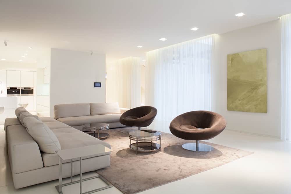 Brown Minimalist Living Room 2