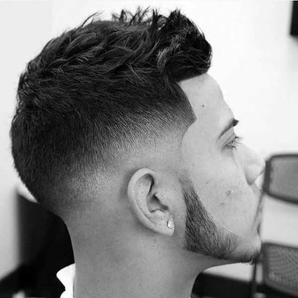 Casual Short Hair Fade For Guys