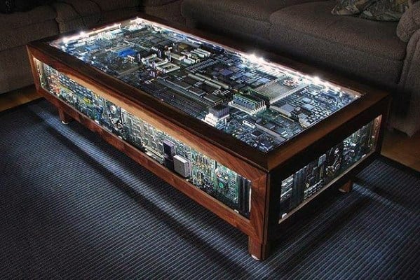 circuit board coffee table