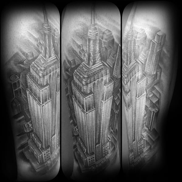 Cool Empire State Building Tattoos For Men