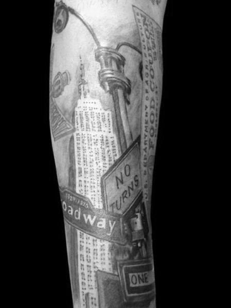 Empire State Building Mens Tattoos
