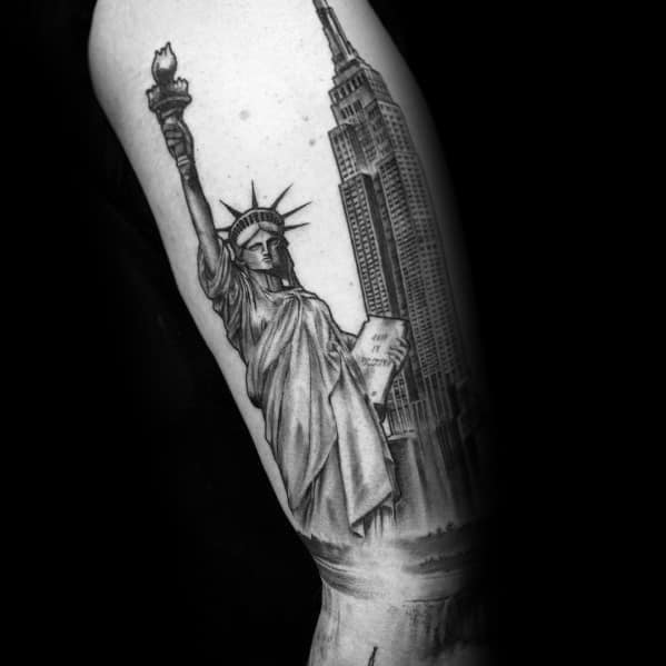 Empire State Building Tattoo Design Ideas For Men