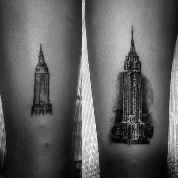 Empire State Building Tattoo Designs For Men