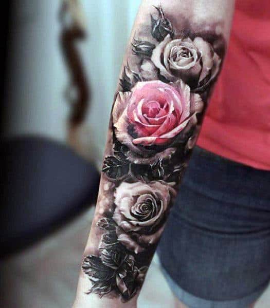 Excellent Guys Badass Rose Tattoos