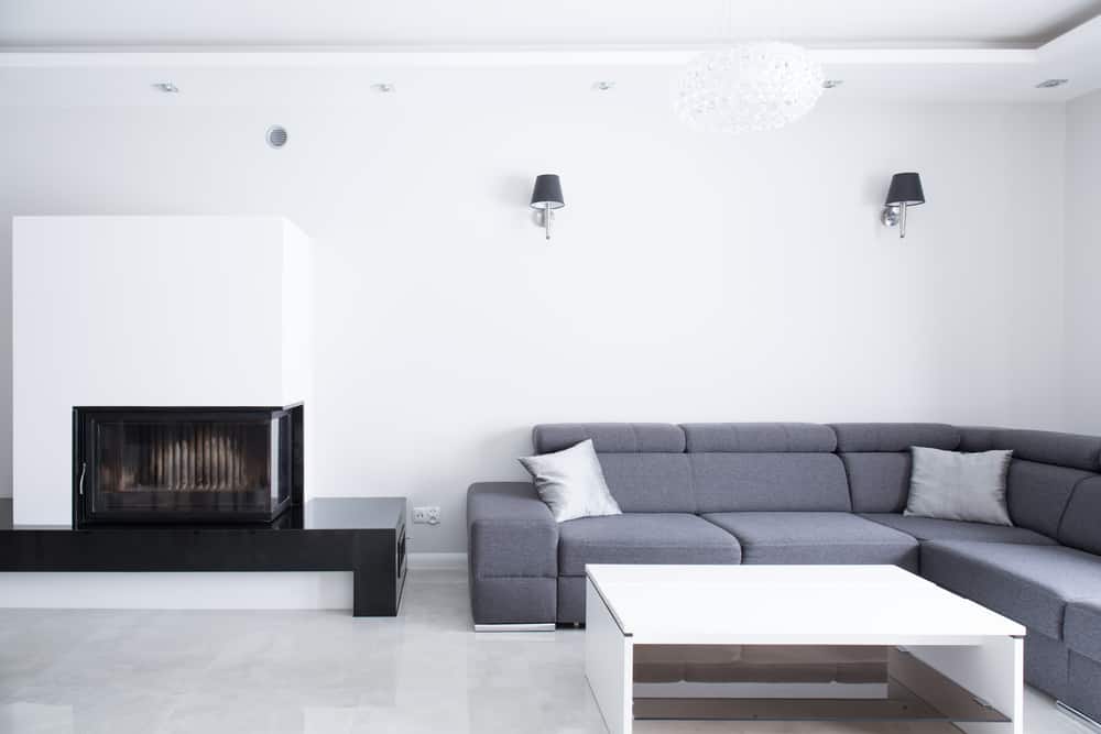 Gray Minimalist Living Room 5