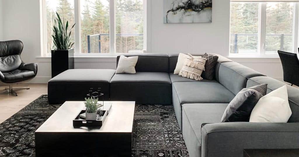 Gray Minimalist Living Room Topmdrn