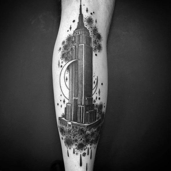 Guys Empire State Building Tattoos