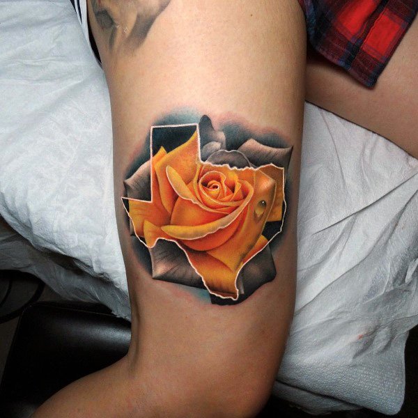 Guys Tattoo Badass Rose