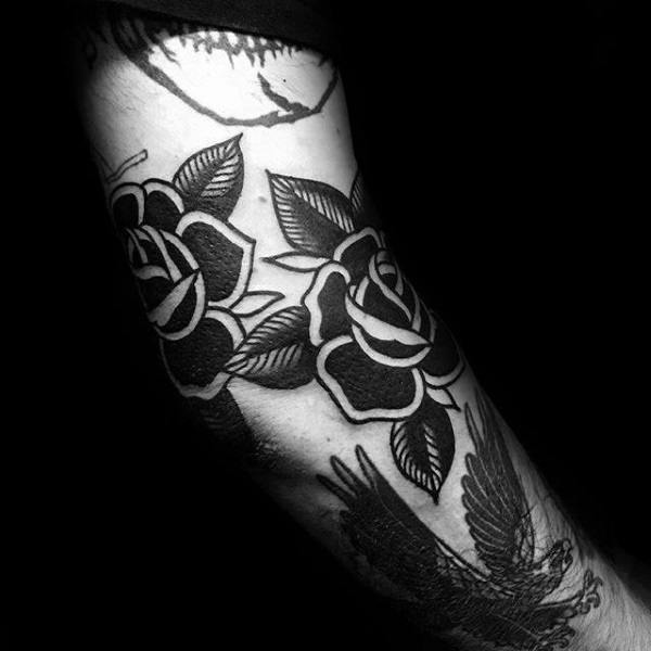 Impressive Male Badass Rose Tattoo Designs