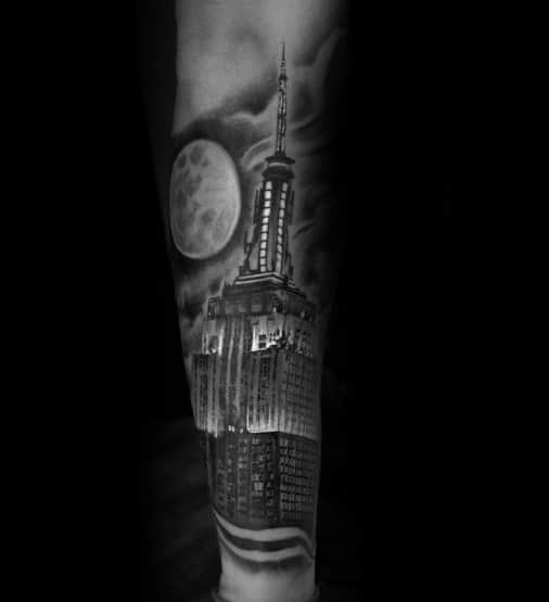 Incredible Empire State Building Tattoos For Men