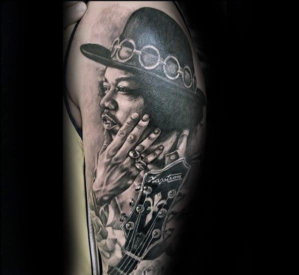 Incredible Jimi Hendrix Tattoos For Men