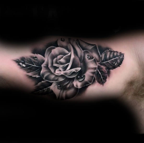 nextluxury realistic 8 black and grey rose tattoos