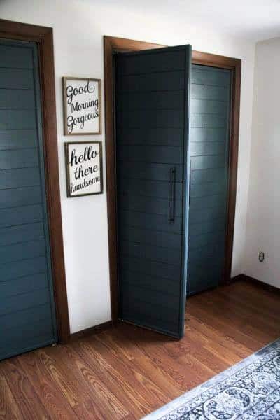 wood panel closet door