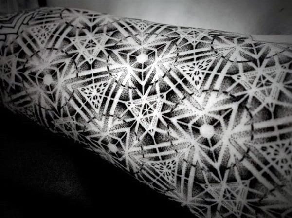 Line Art Sacred Geometry Tattoos For Guys