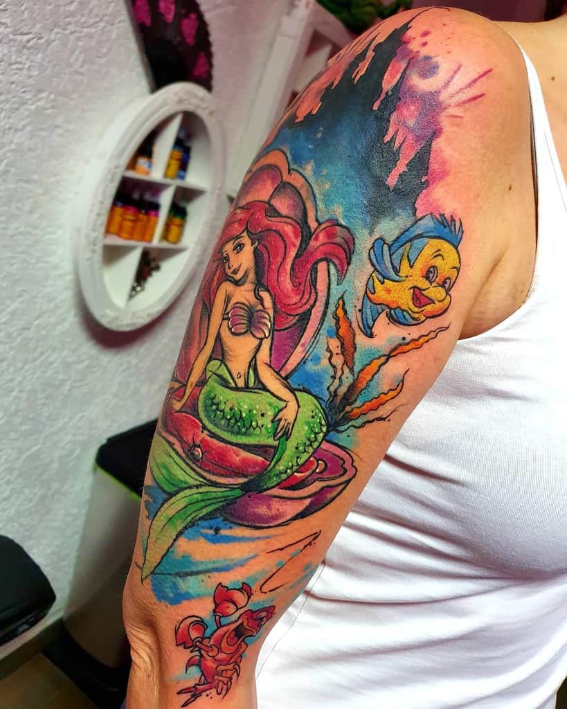 Little Mermaid And Friends Tattoo Bifi.inkcredible