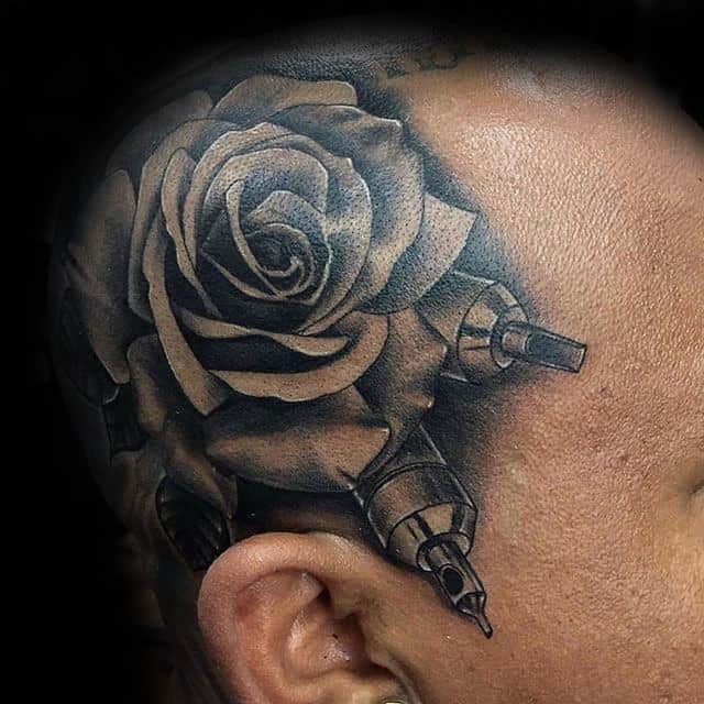 nextluxury shaded 1 black and grey rose tattoos