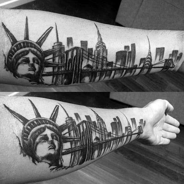 Manly Empire State Building Tattoos For Males