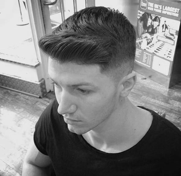 Manly Mens Short Fade Hairstyles Ivy League