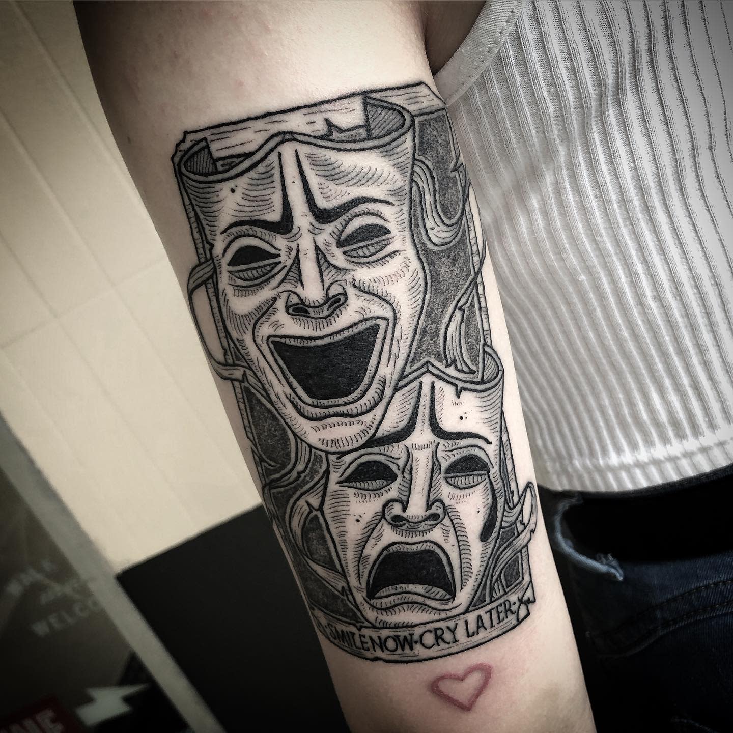 Mask Smile Now Cry Later Tattoo -inslkind