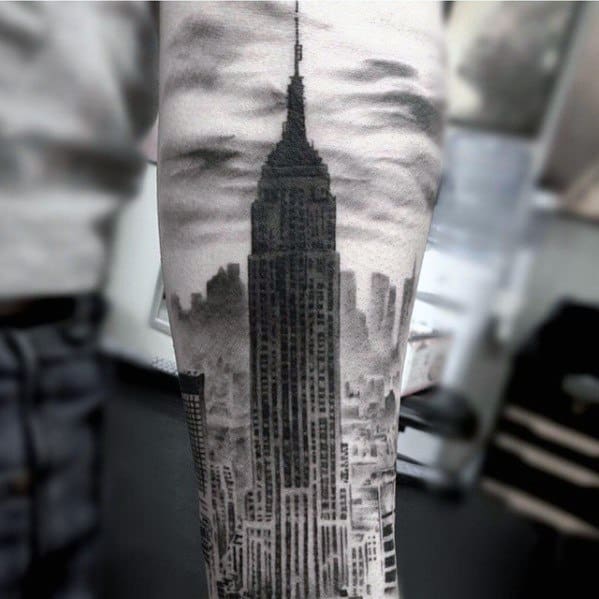 Mens Tattoos Empire State Building
