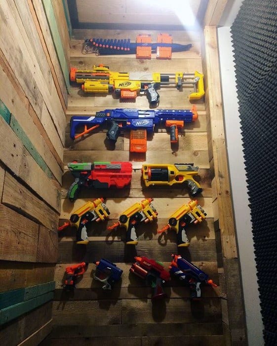 nerf toy wall art