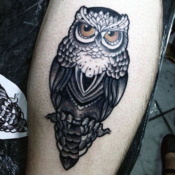 Owl Wings Tattoo Sleeve For Men