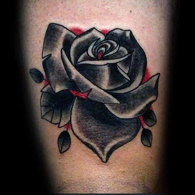 nextluxury simple 7 black and grey rose tattoos