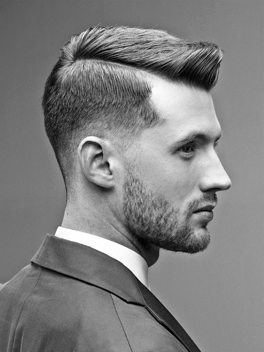Short Professsional Haircuts For Men With Low Fade On Sides