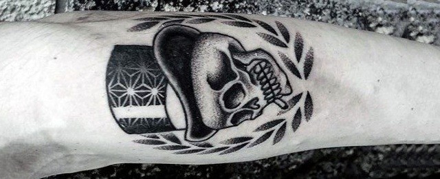 30 Skull With Top Hat Tattoo Designs For Men – Manly Ink Ideas