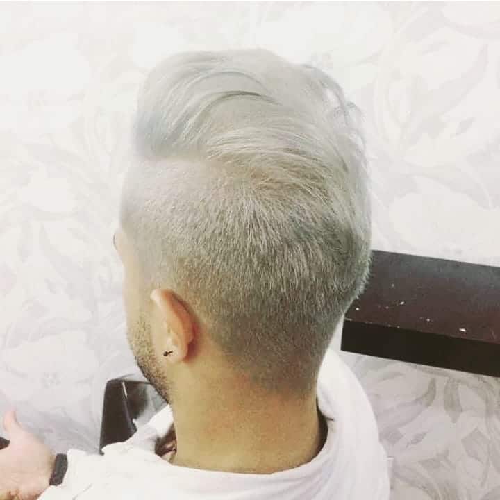 Slick Back Platinum Haircut