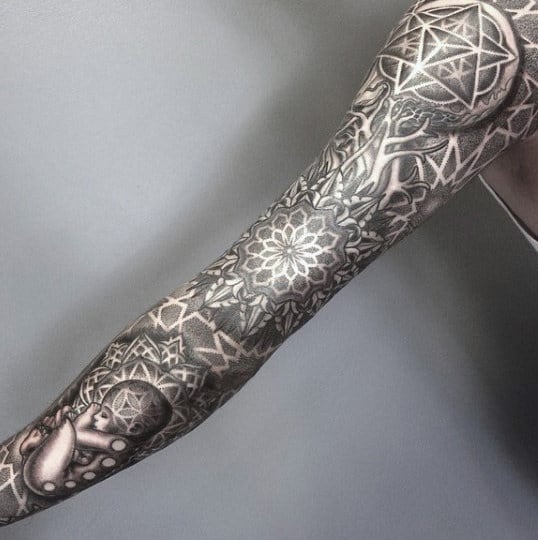 Spirals Sacred Geometry Tattoo For Men