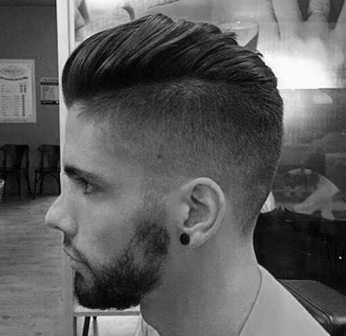 Taper Side Mens Short Length Hairstyle