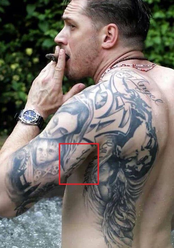 tom hardy l and h tattoos