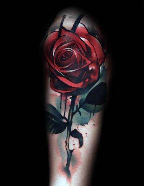 Unique Badass Rose Tattoos For Men
