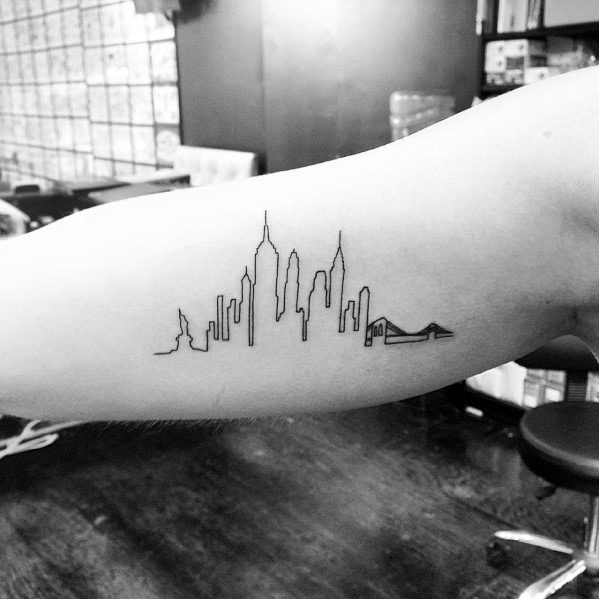 Unique Empire State Building Tattoos For Men