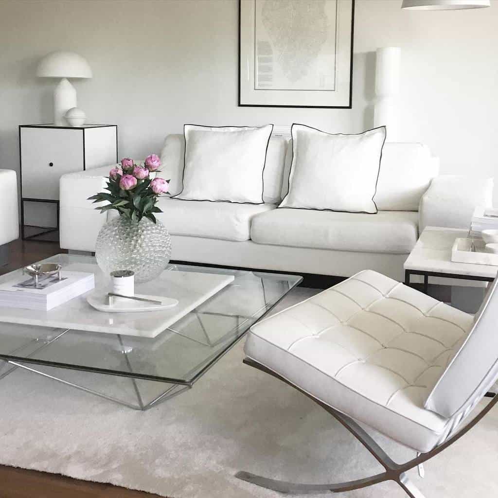 White Minimalist Living Room Minna.kreutzman